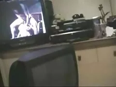 فحش نوجوان منی دیکھ کر ایک شہوانی ، شہوت انگیز مجازی حقیقت اور جنسی کے ساتھ ایک گنجی دوست